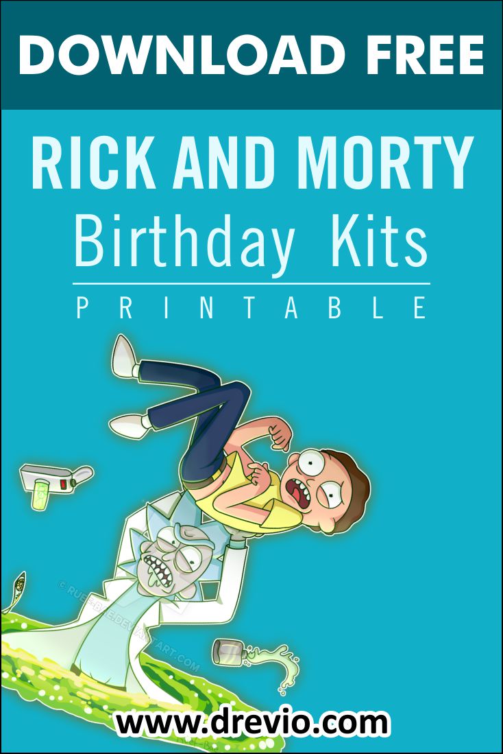 Detail Rick And Morty Birthday Banner Nomer 35