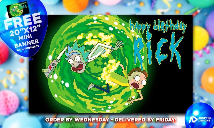 Detail Rick And Morty Birthday Banner Nomer 43