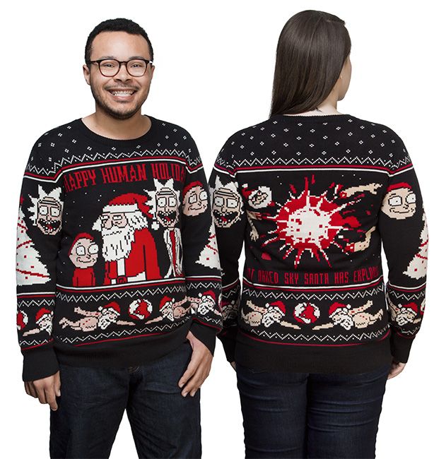 Detail Rick And Morty Christmas Sweater Amazon Nomer 8