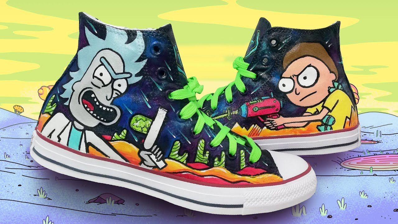 Detail Rick And Morty Converse Shoes Nomer 2