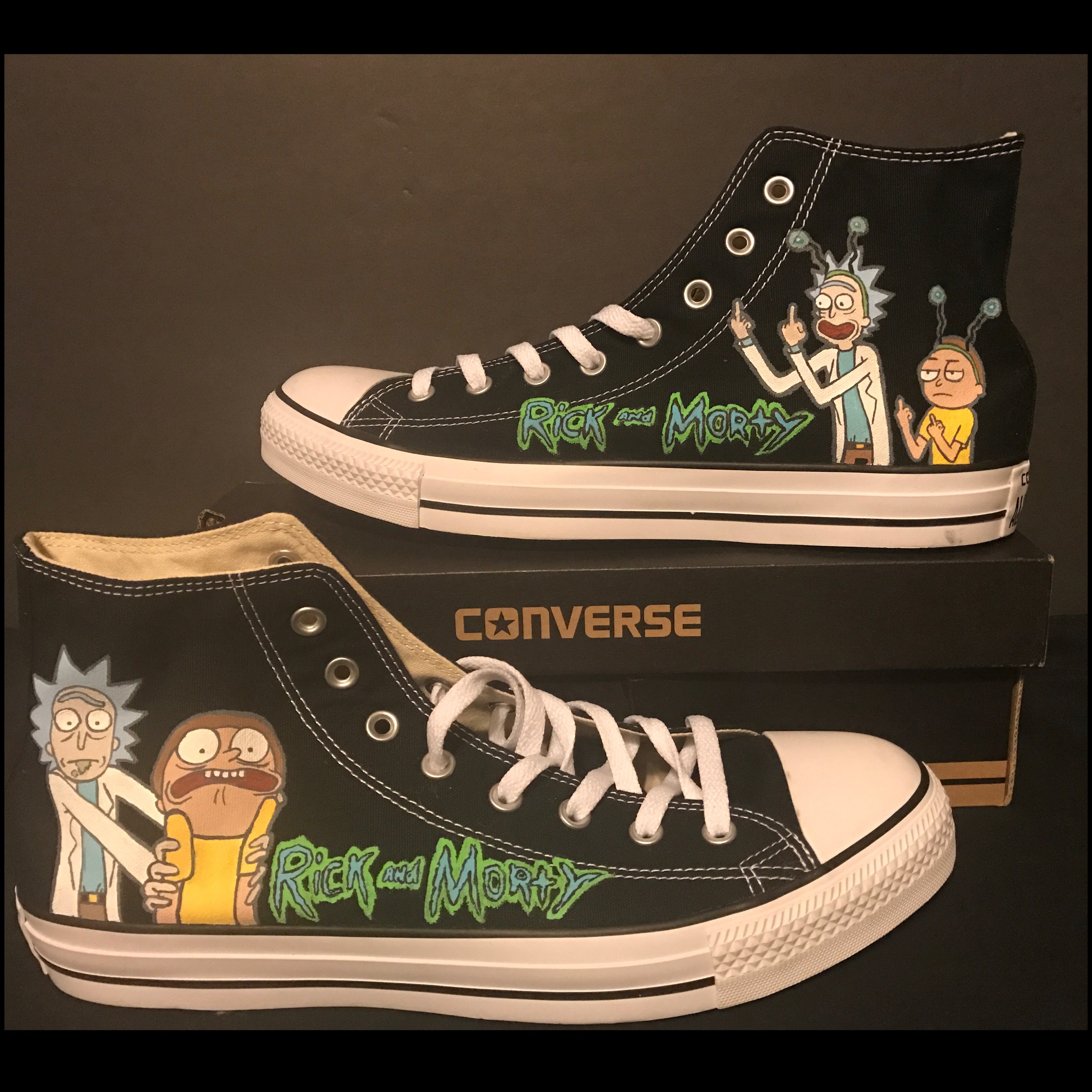 Detail Rick And Morty Converse Shoes Nomer 12