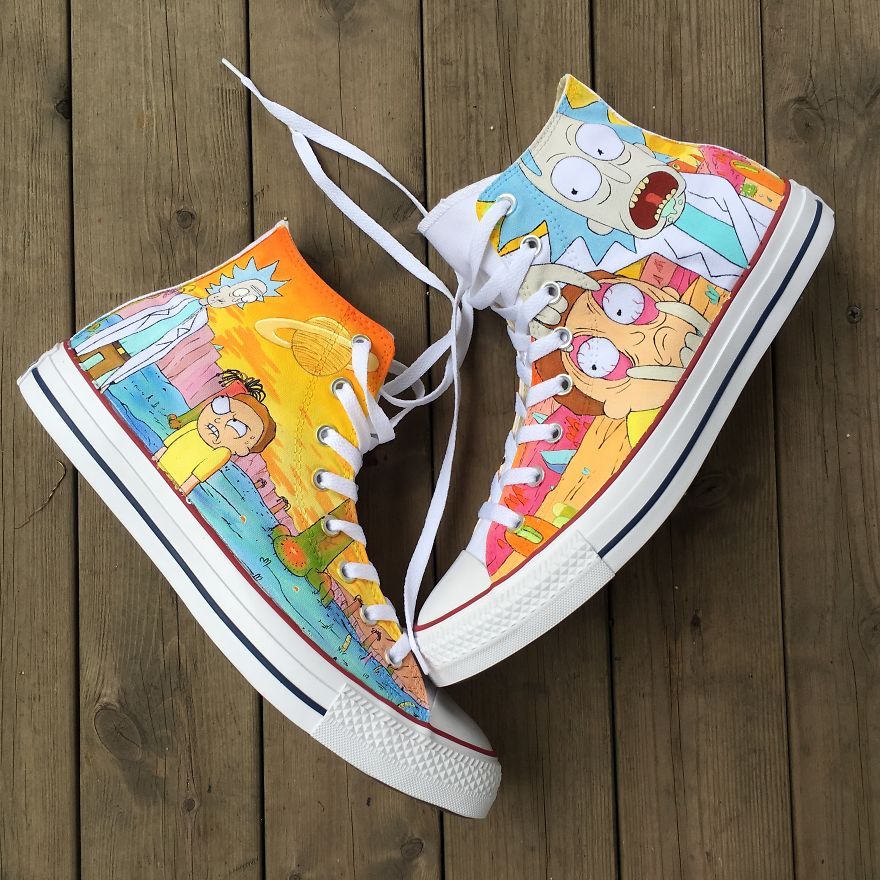 Detail Rick And Morty Converse Shoes Nomer 13