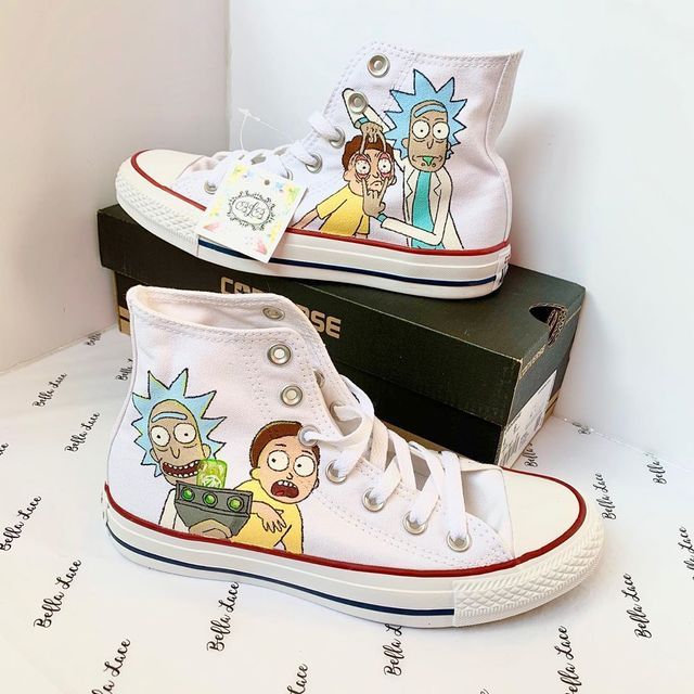 Detail Rick And Morty Converse Shoes Nomer 18