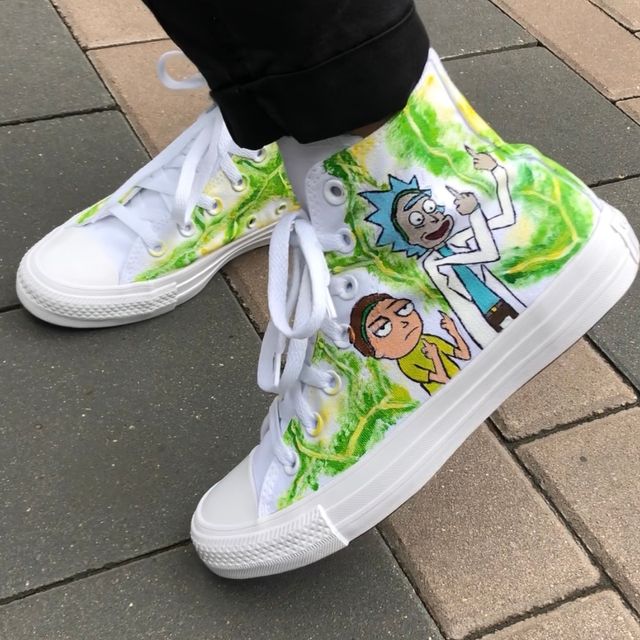 Detail Rick And Morty Converse Shoes Nomer 3