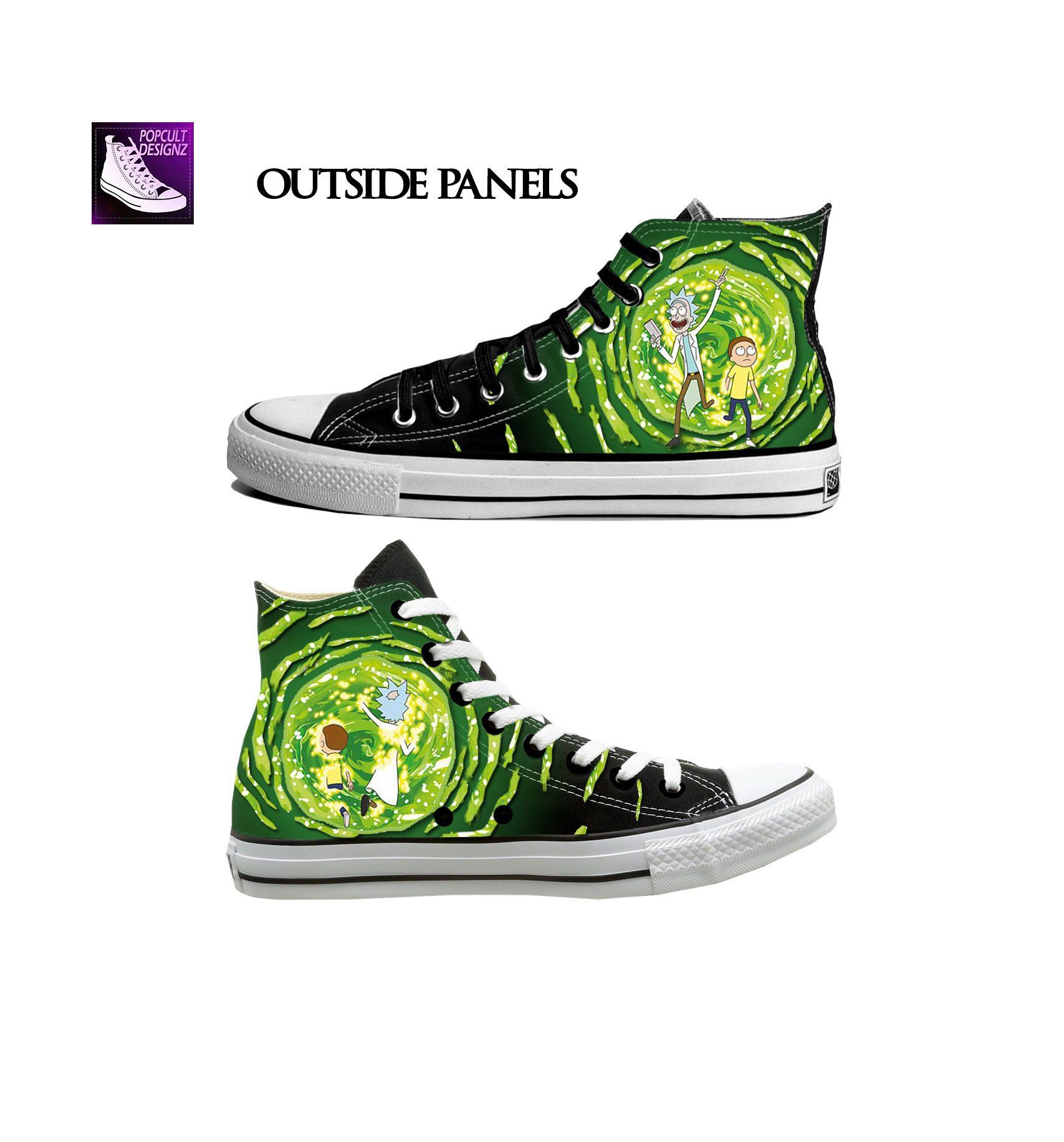 Detail Rick And Morty Converse Shoes Nomer 30