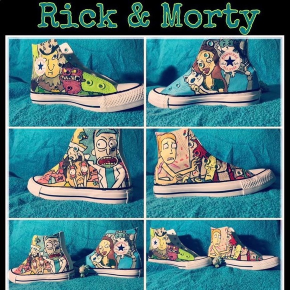 Detail Rick And Morty Converse Shoes Nomer 32