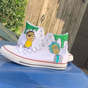 Detail Rick And Morty Converse Shoes Nomer 35