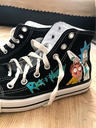 Detail Rick And Morty Converse Shoes Nomer 38