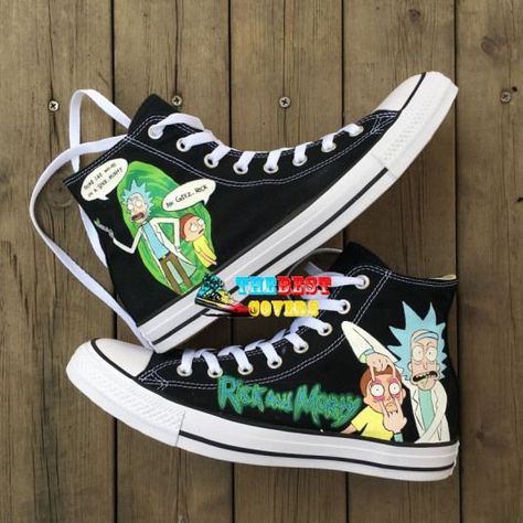 Detail Rick And Morty Converse Shoes Nomer 40