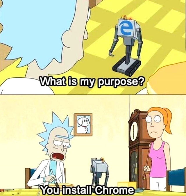 Rick And Morty Internet Explorer Meme - KibrisPDR