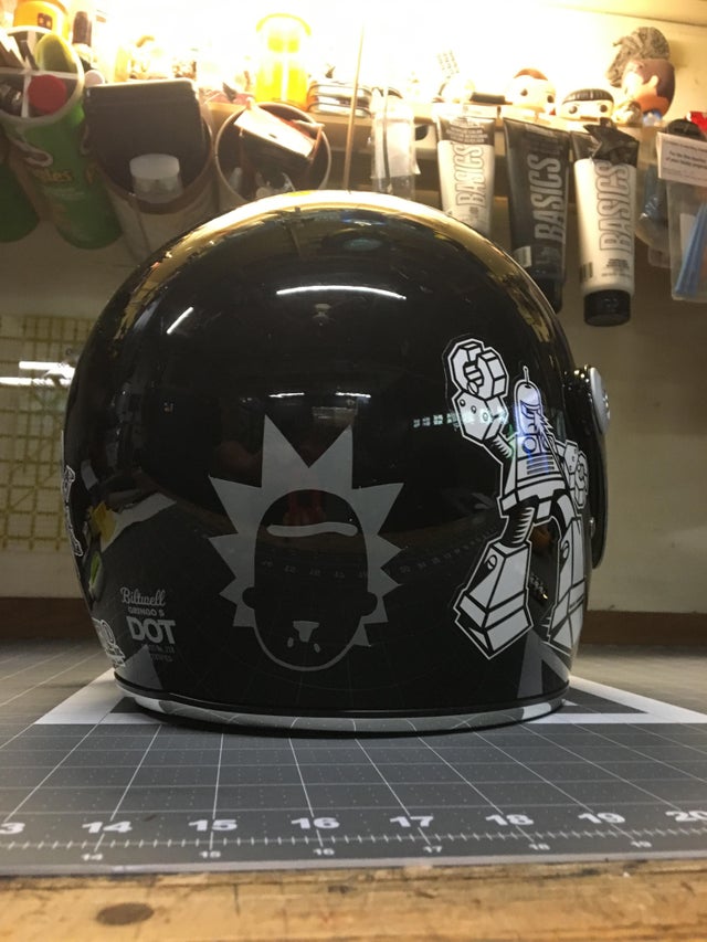 Detail Rick And Morty Motorcycle Helmet Koleksi Nomer 4