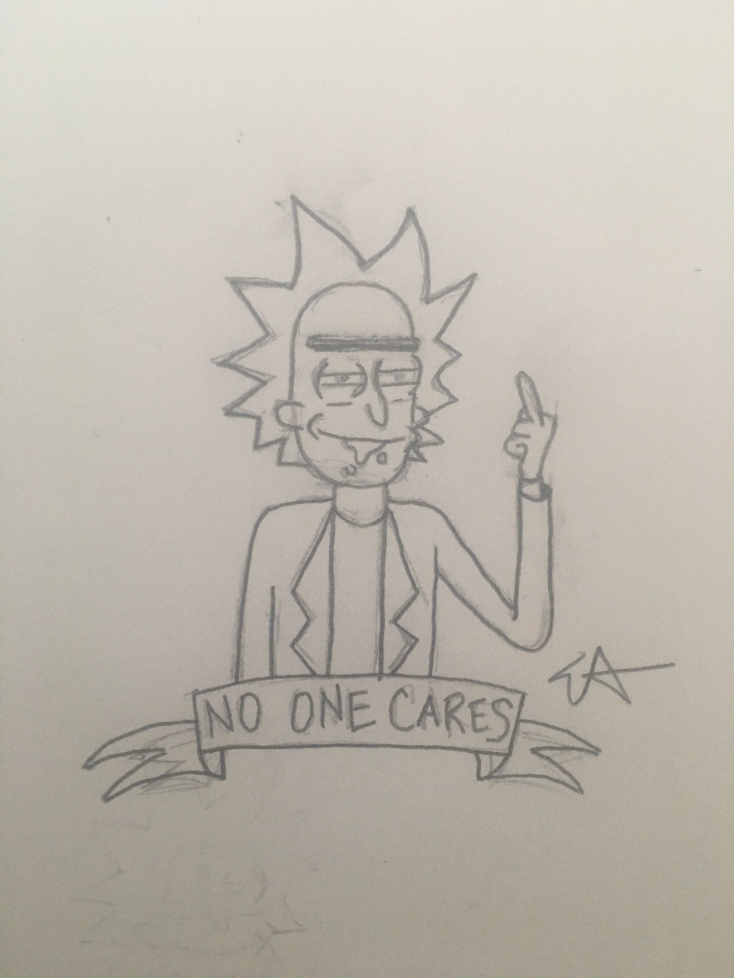 Detail Rick And Morty Pencil Drawing Nomer 3