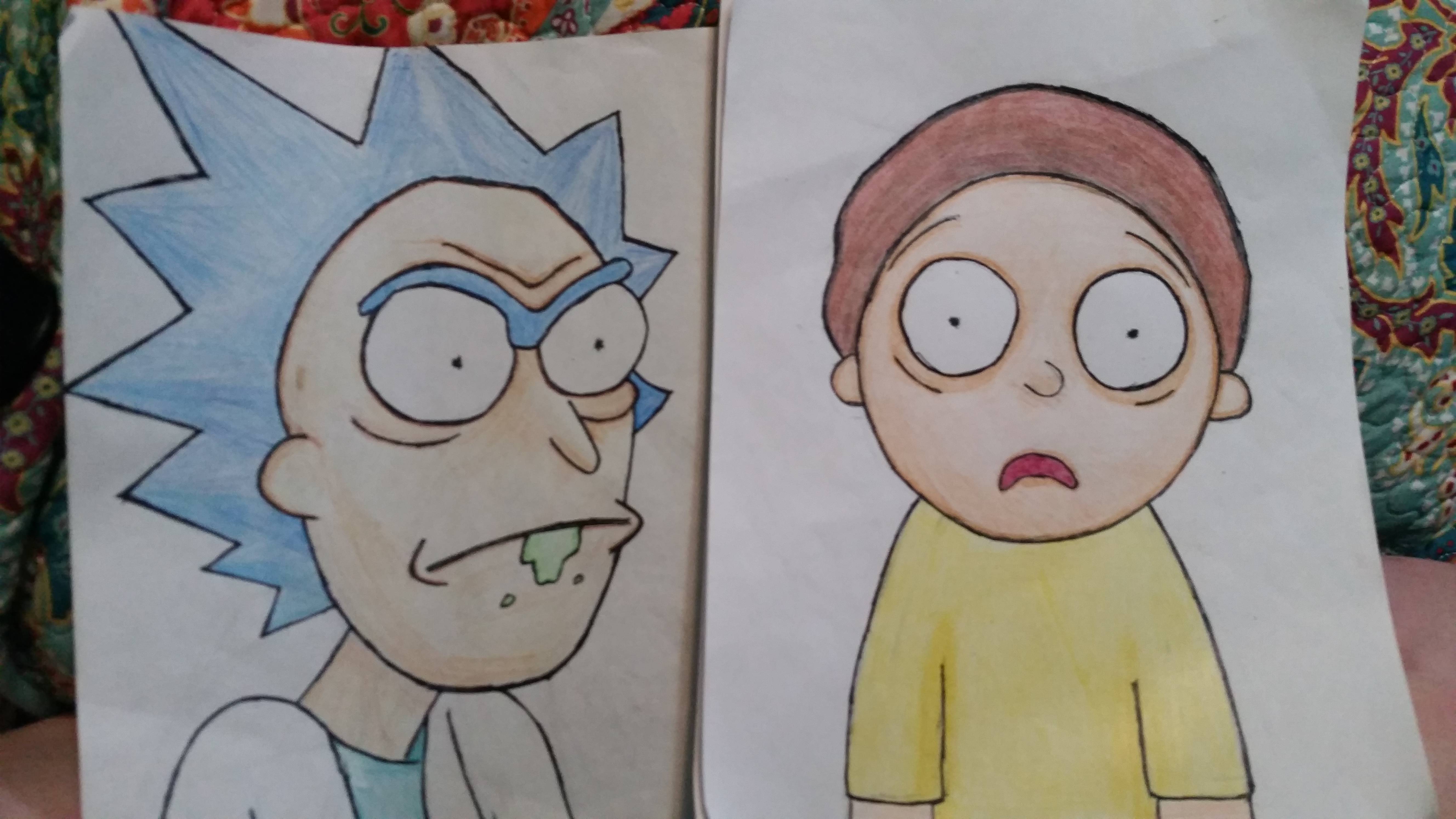 Detail Rick And Morty Pencil Drawing Nomer 19