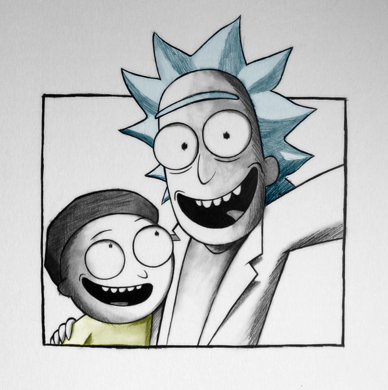 Detail Rick And Morty Pencil Drawing Nomer 20