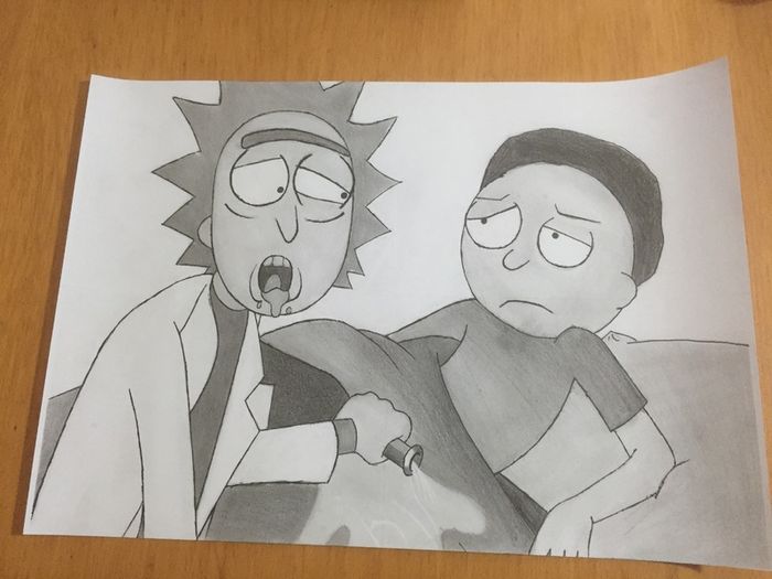 Detail Rick And Morty Pencil Drawing Nomer 23