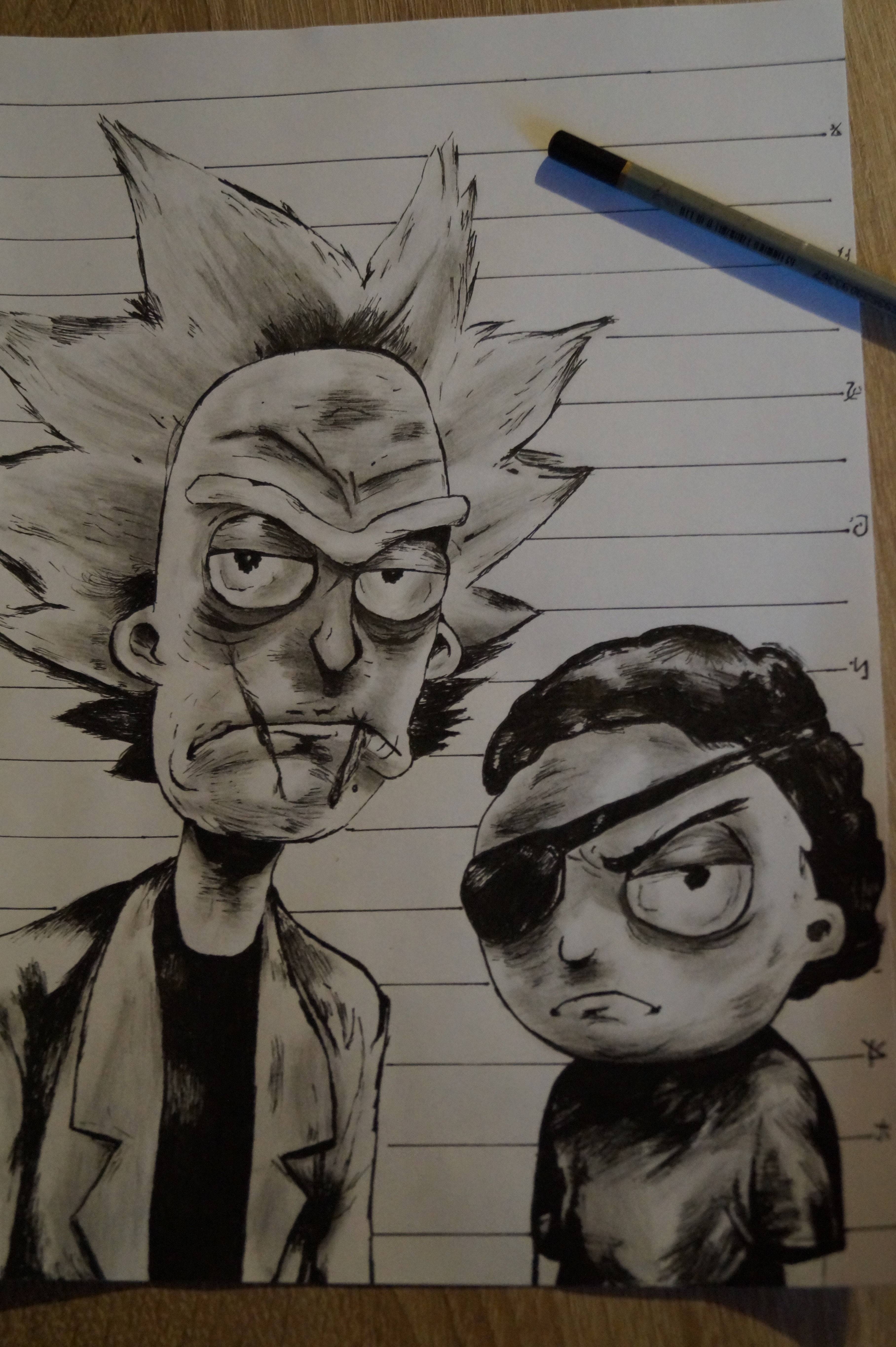 Detail Rick And Morty Pencil Drawing Nomer 4
