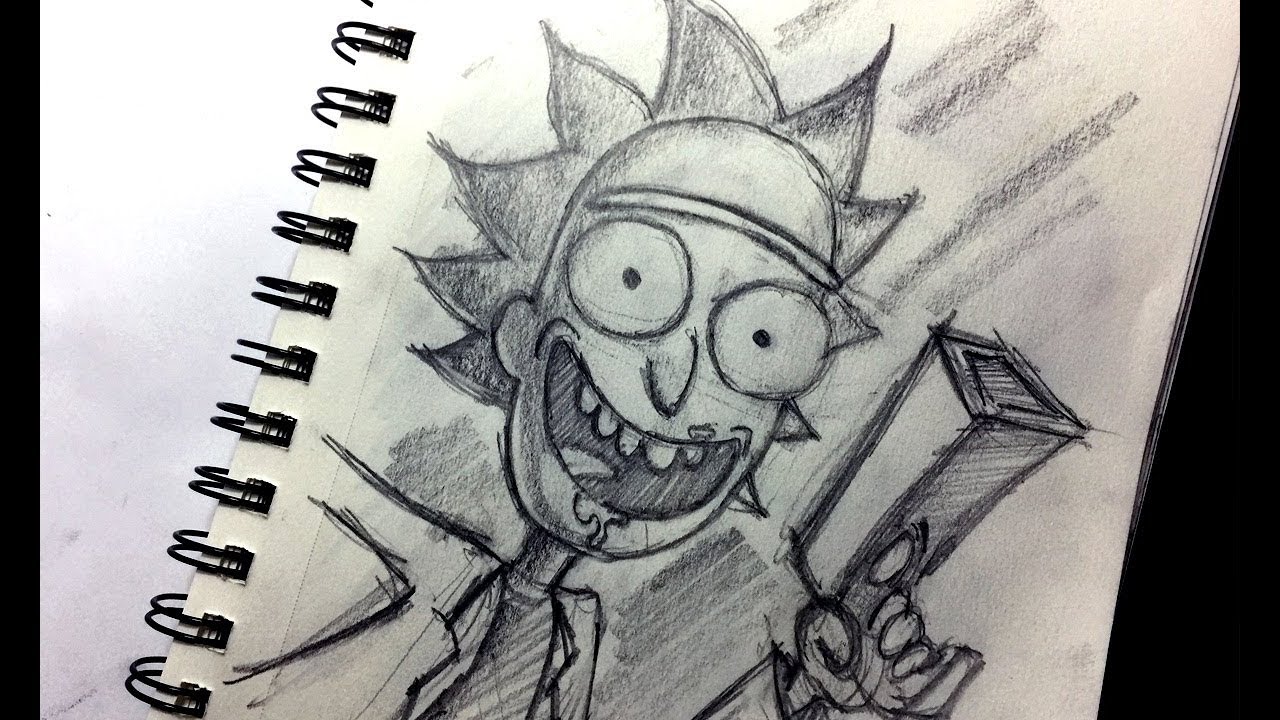 Detail Rick And Morty Pencil Drawing Nomer 27
