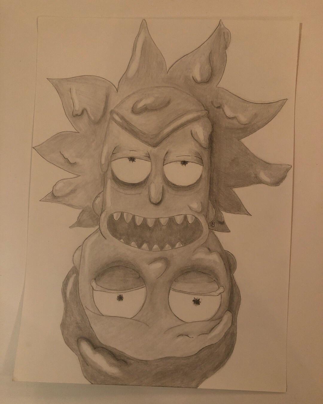 Detail Rick And Morty Pencil Drawing Nomer 37