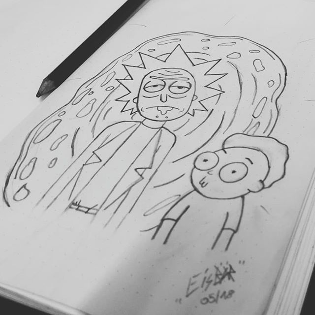 Detail Rick And Morty Pencil Drawing Nomer 38