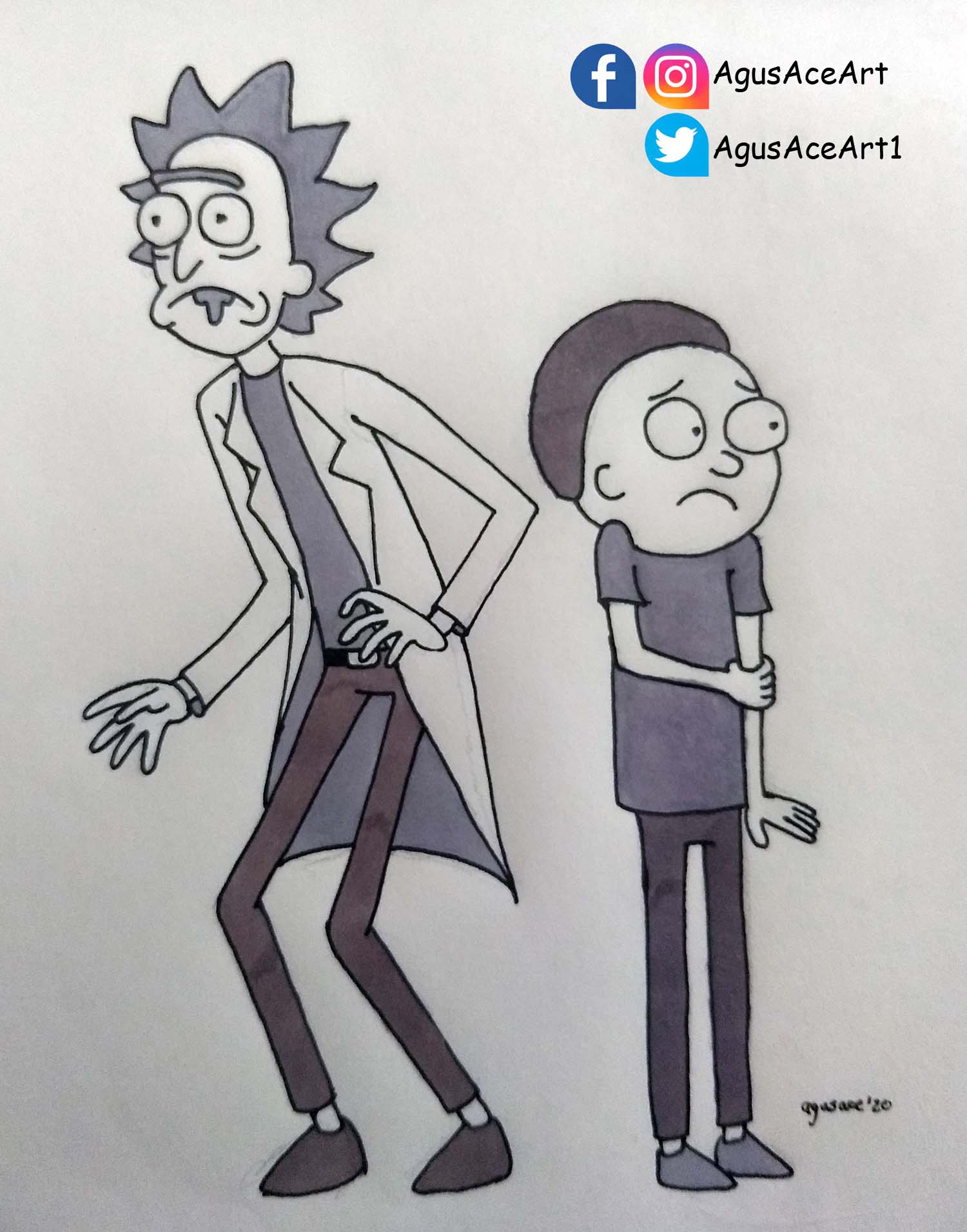 Detail Rick And Morty Pencil Drawing Nomer 51