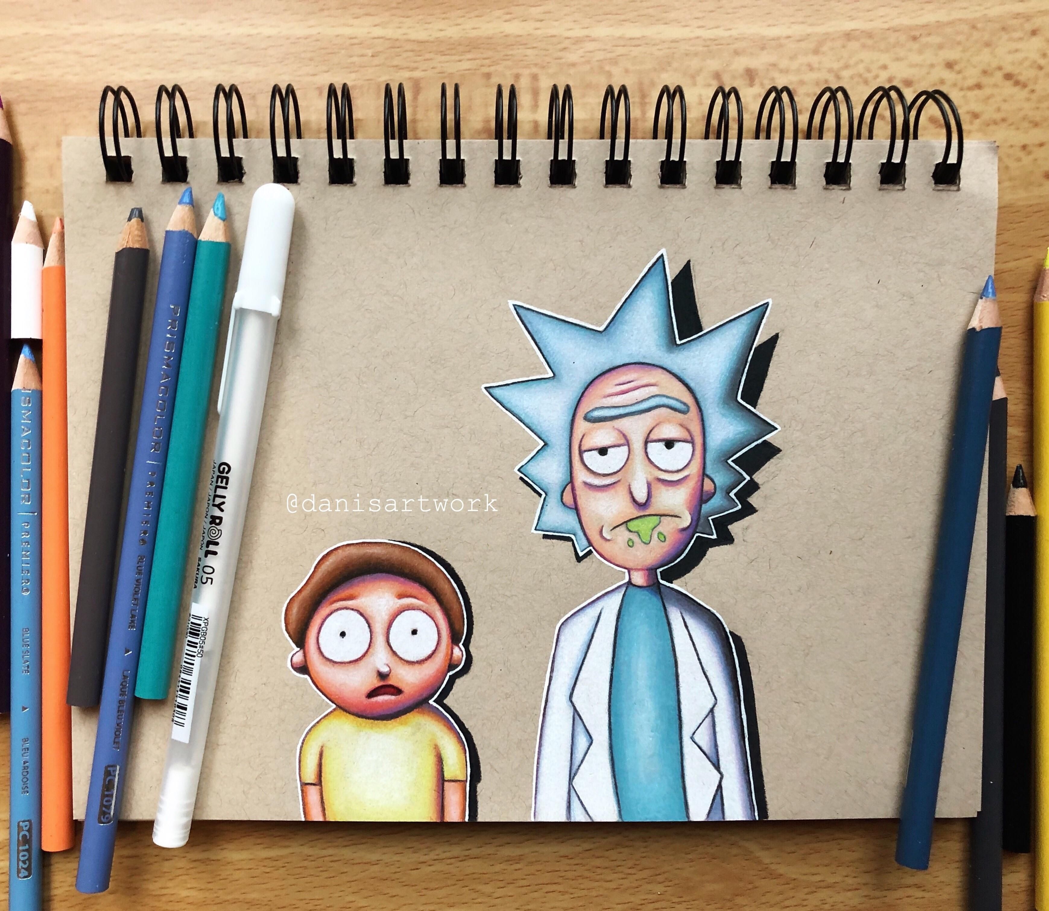 Detail Rick And Morty Pencil Drawing Nomer 7