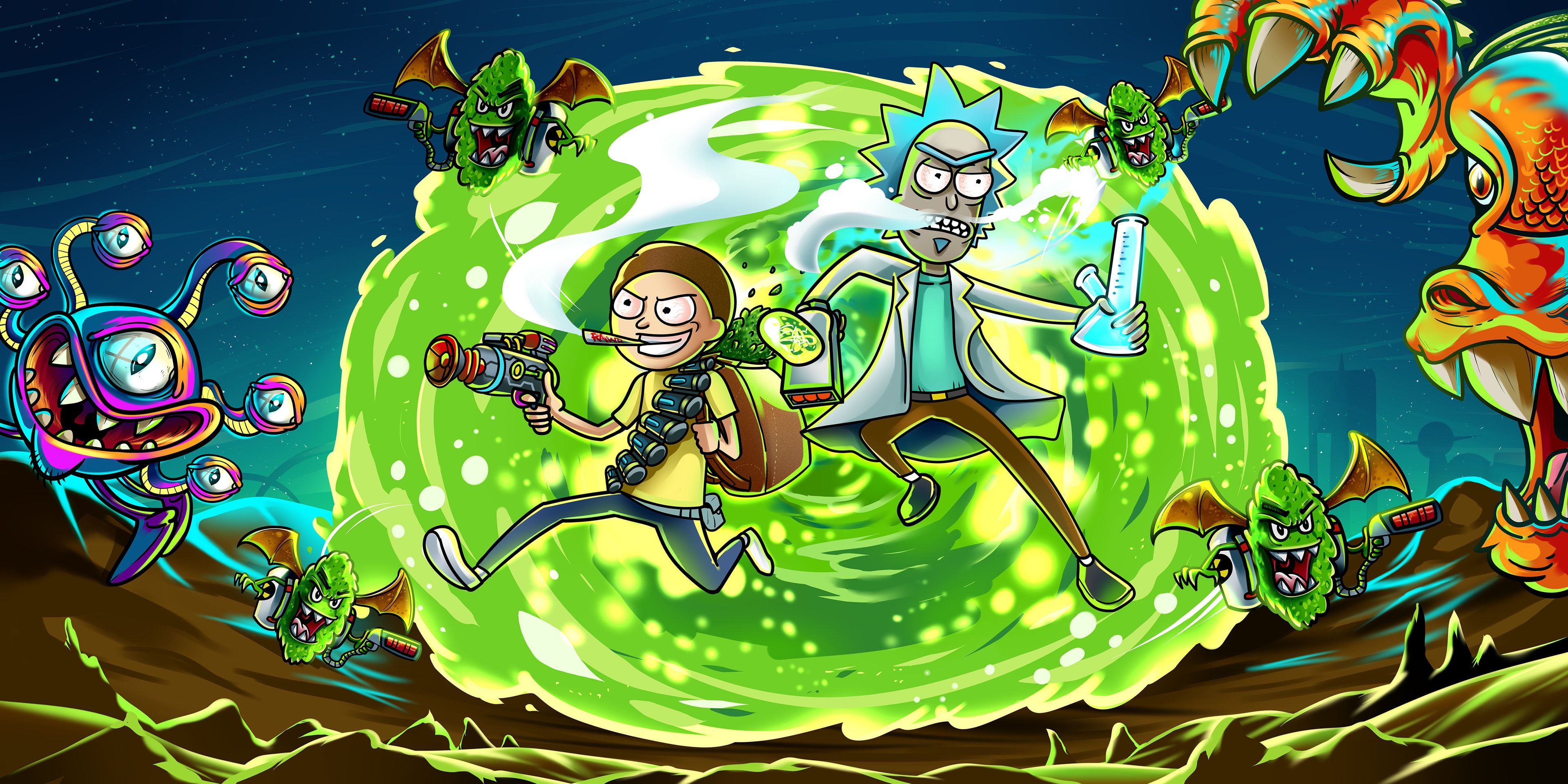 Detail Rick And Morty Pokemon Wallpaper Nomer 13