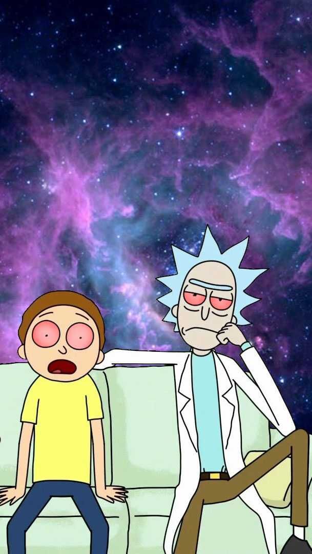 Rick And Morty Smoking Wallpaper - KibrisPDR