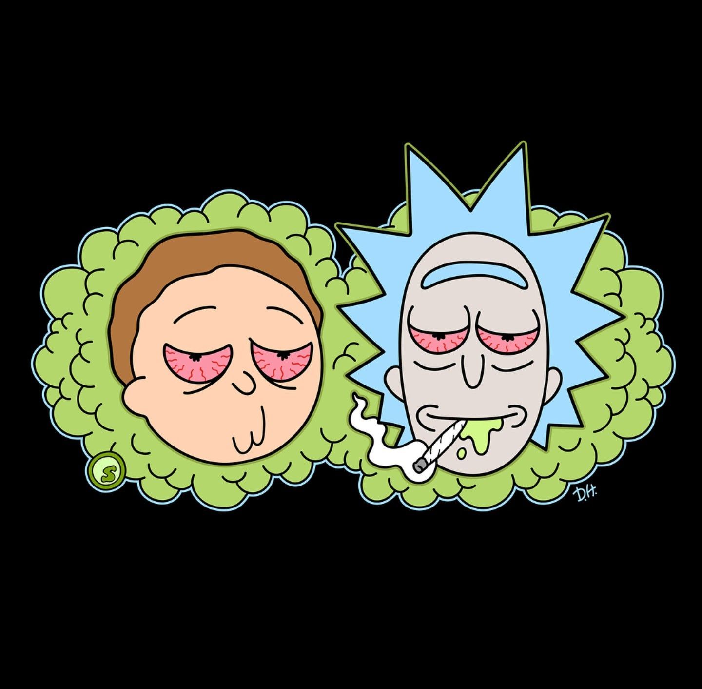 Detail Rick And Morty Smoking Wallpaper Nomer 2