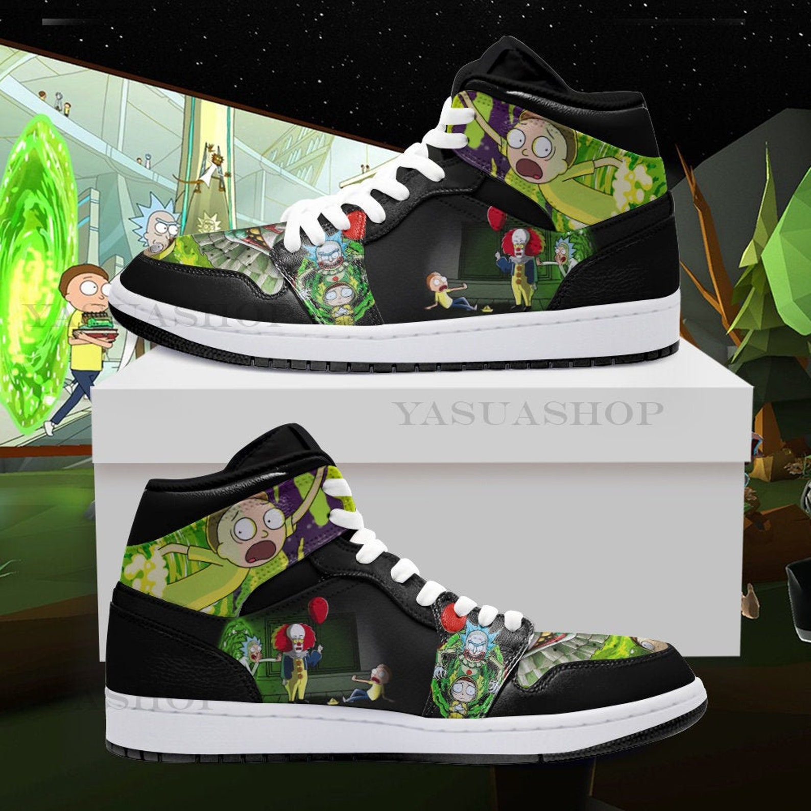 Detail Rick And Morty Tennis Shoes Nomer 14