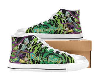 Detail Rick And Morty Vans High Tops Nomer 16