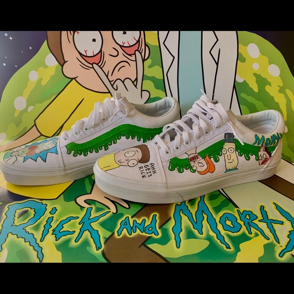 Detail Rick And Morty Vans High Tops Nomer 2