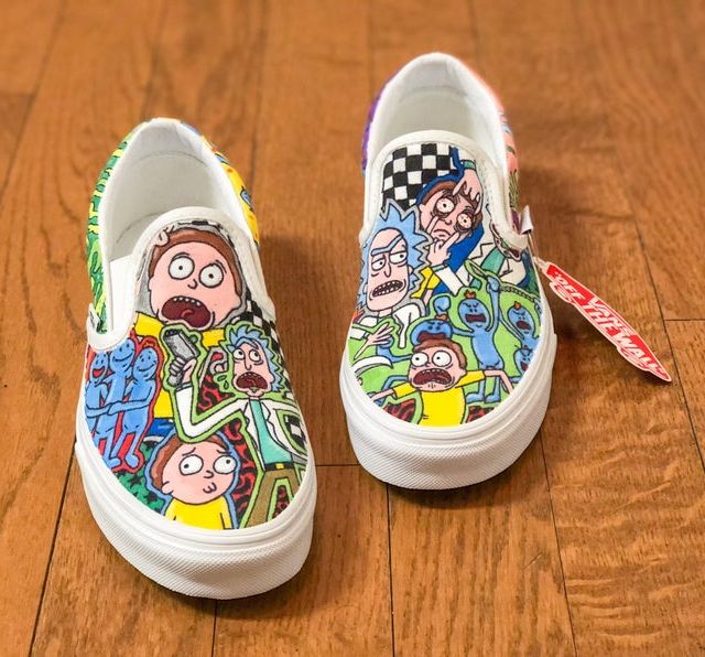 Detail Rick And Morty Vans High Tops Nomer 26