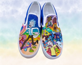 Detail Rick And Morty Vans High Tops Nomer 35