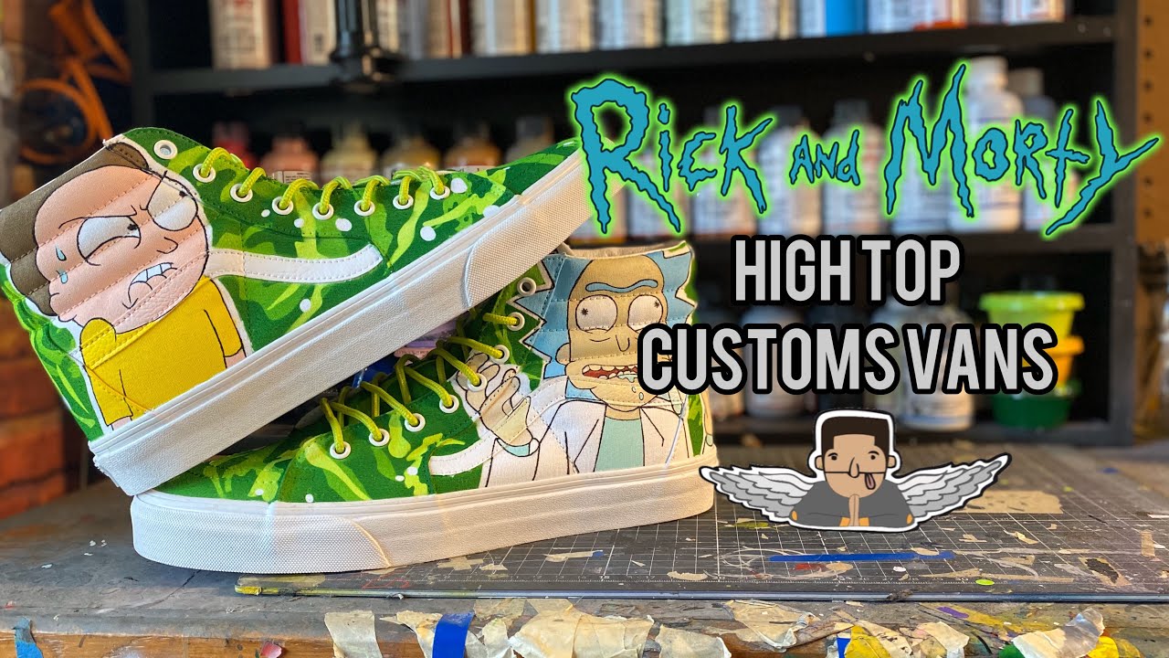 Detail Rick And Morty Vans High Tops Nomer 44