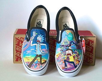 Detail Rick And Morty Vans Slip On Nomer 3