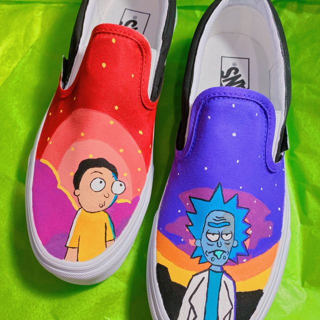 Detail Rick And Morty Vans Slip On Nomer 50