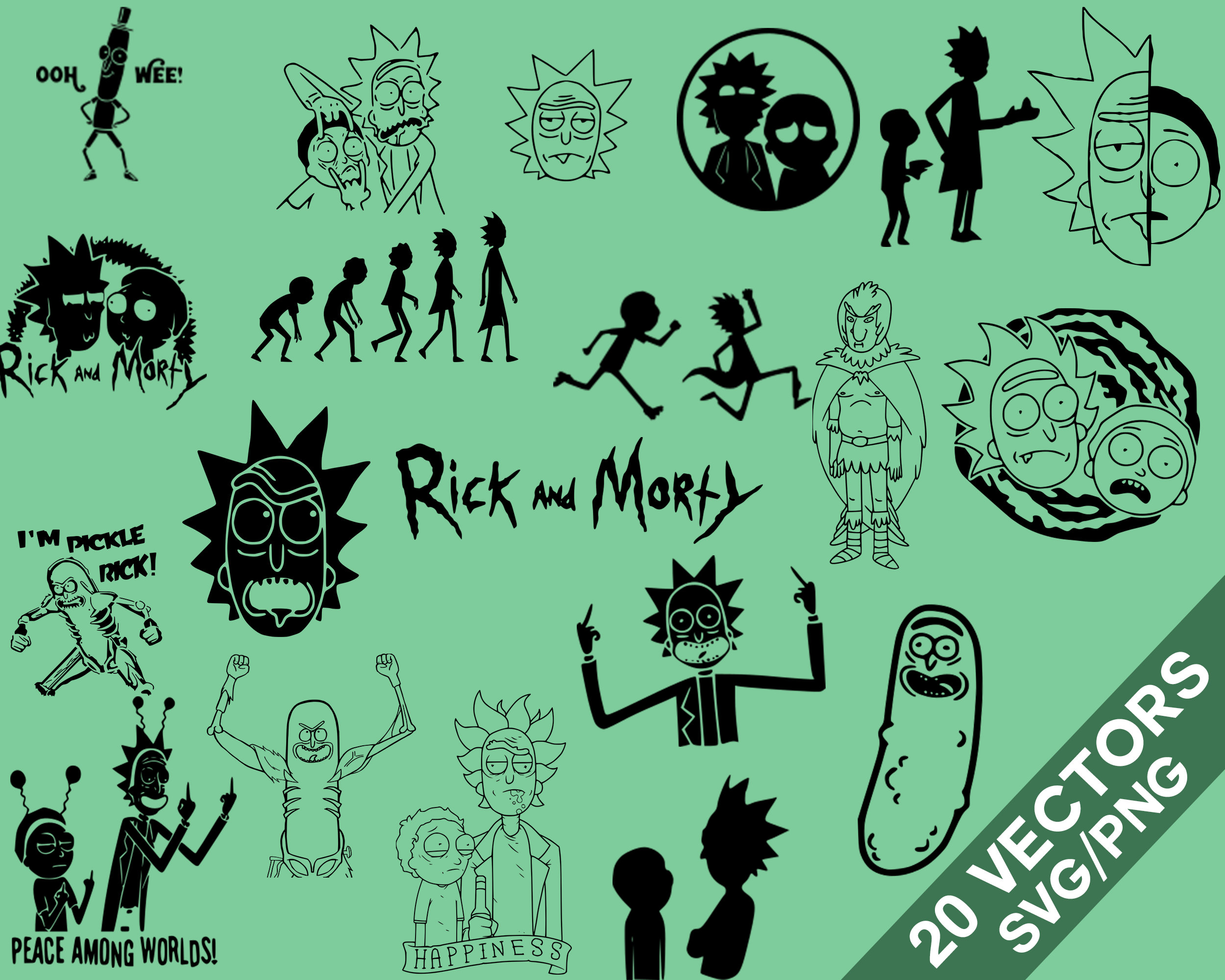 Detail Rick And Morty Vector Art Nomer 6