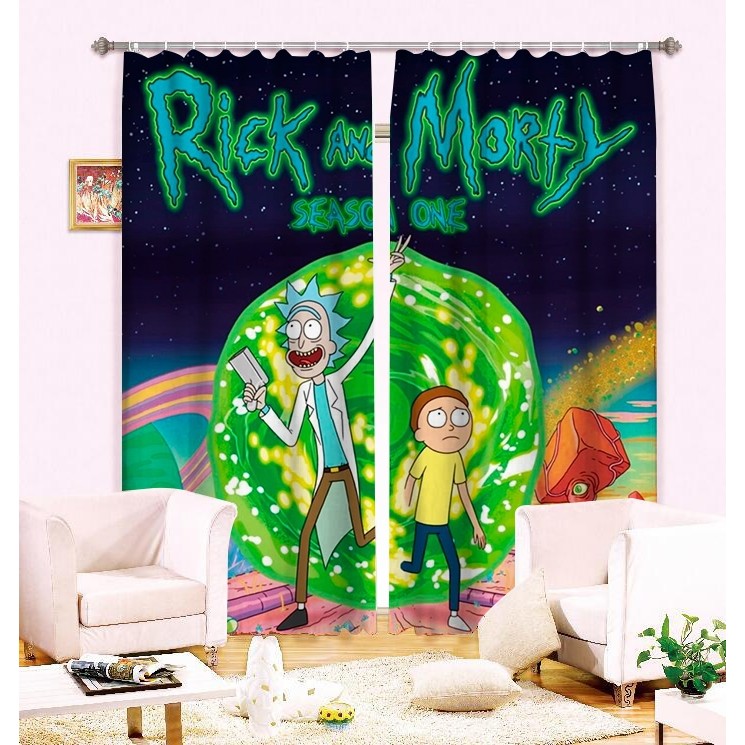 Detail Rick And Morty Window Curtains Nomer 2