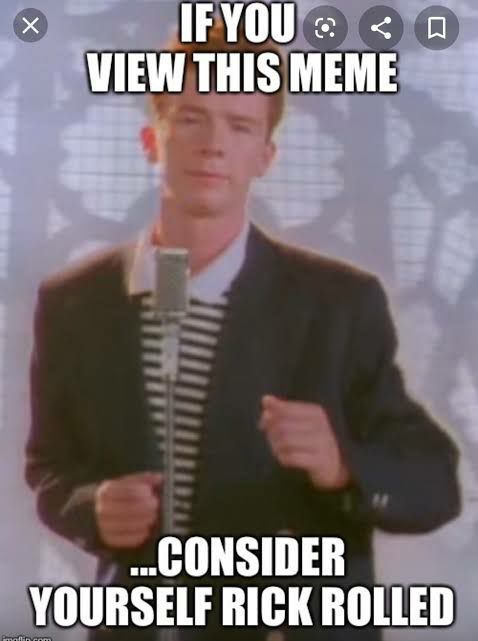 Detail Rick Roll Meme Nomer 2