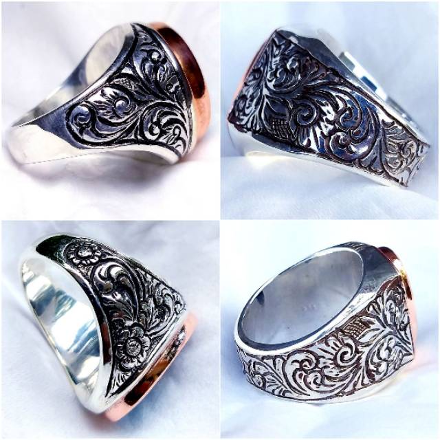 Detail Ring Batu Akik Perak Nomer 16