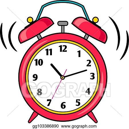 Detail Ringing Alarm Clock Clipart Nomer 2