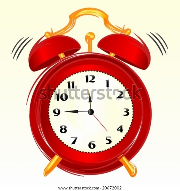 Detail Ringing Alarm Clock Clipart Nomer 15