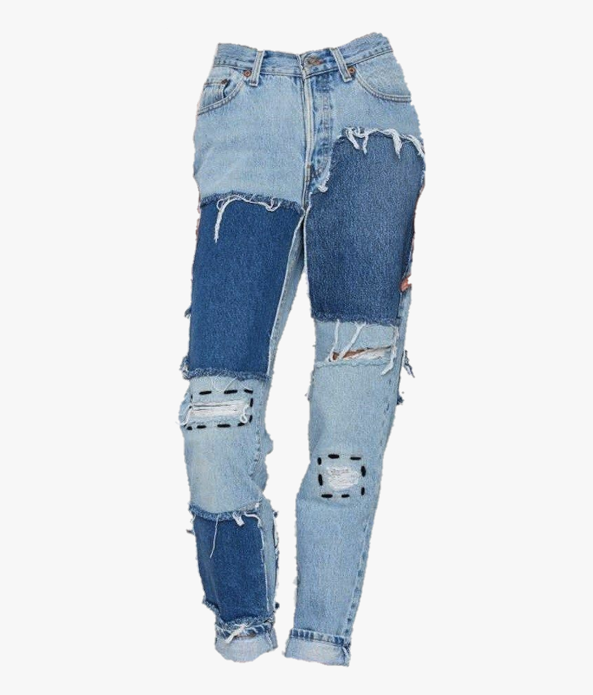 Detail Ripped Jeans Png Nomer 16