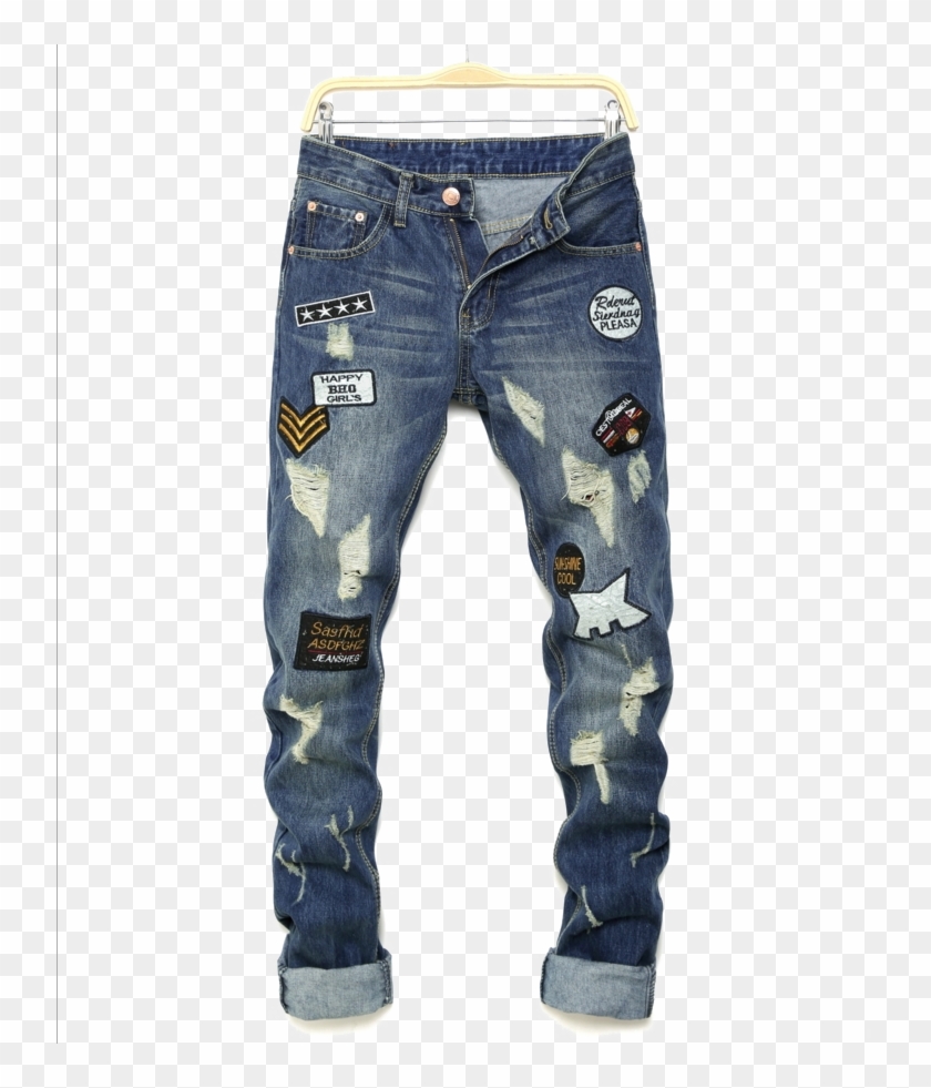 Detail Ripped Jeans Png Nomer 7