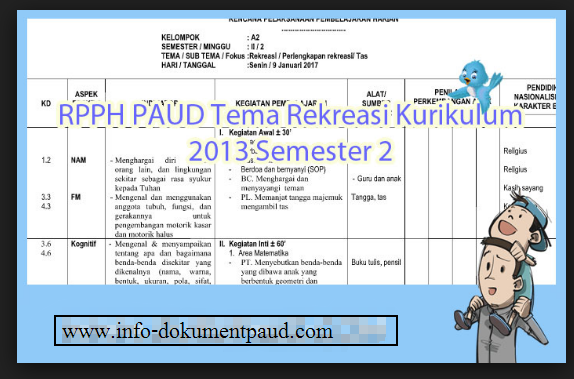 Detail Rkh Paud Tema Pekerjaan Nomer 38