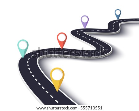 Detail Road Map Clipart Nomer 29