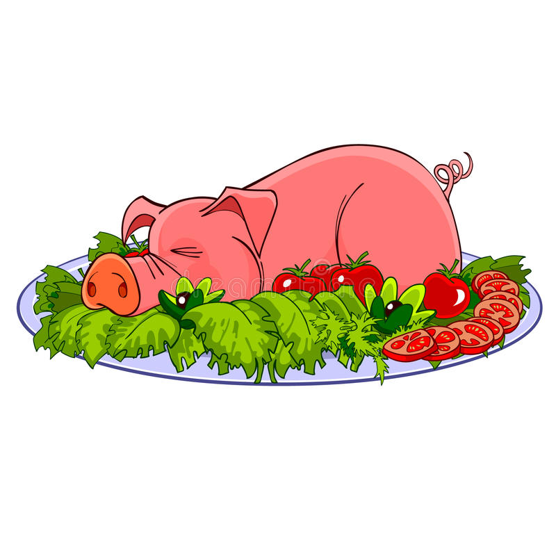 Roasted Pig Clipart - KibrisPDR