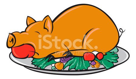 Detail Roasted Pig Clipart Nomer 10