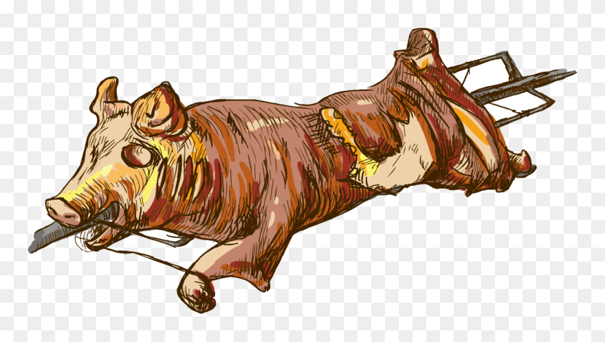 Detail Roasted Pig Clipart Nomer 19