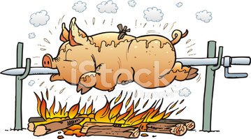 Detail Roasted Pig Clipart Nomer 39